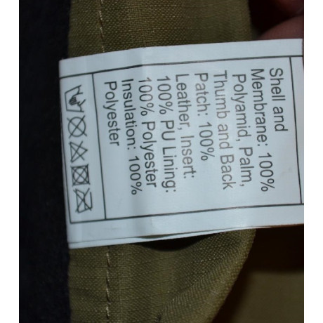 Holandské vojenské zimní rukavice s membránou