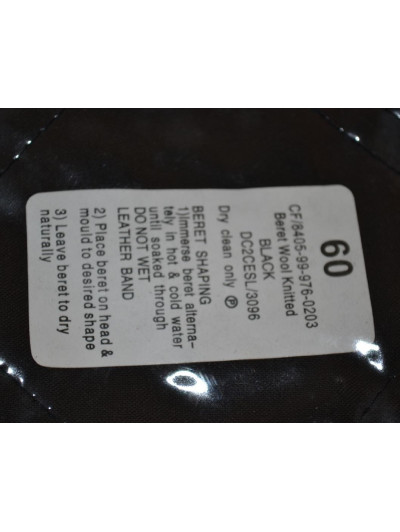 Originál britský vojenský baret černý