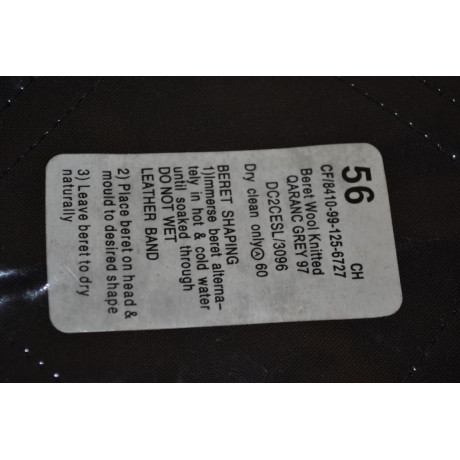 Originál britský vojenský baret šedý, nový