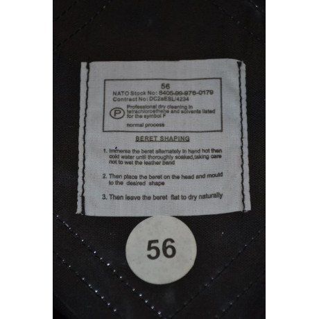 copy of Originál britský vojenský baret černý