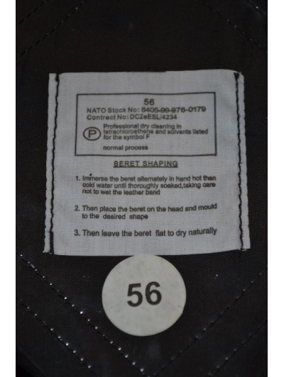 copy of Originál britský vojenský baret černý