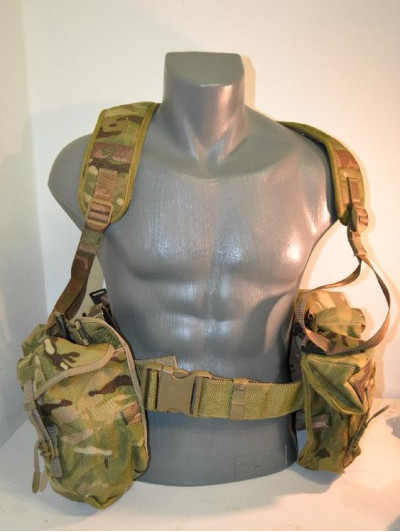 British tactical combat set in MTP camouflage, used