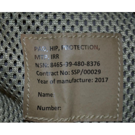 Britský taktický bojový set s bederním chráničem, v potisku MTP, nový