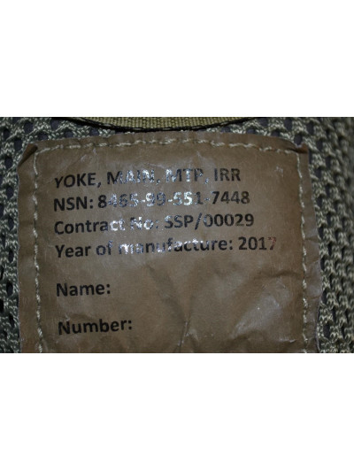 Britský taktický bojový set s bederním chráničem, v potisku MTP, nový