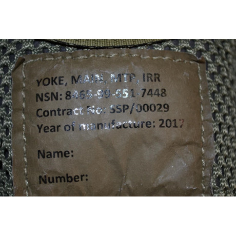 Britský taktický bojový set s bederním chráničem, v potisku MTP, nový
