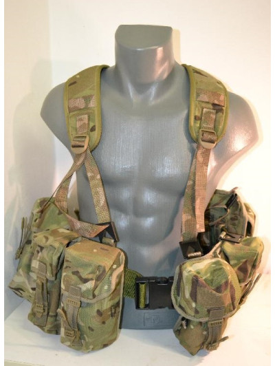 copy of Taktický bojový set pro výsadkáře a speciální jednotky -Airborne webbing v potisku MTP  -použitý