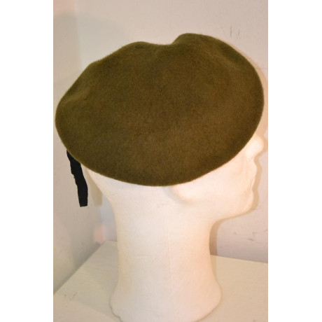 Originál britský vojenský polní baret khaki barvy, nový