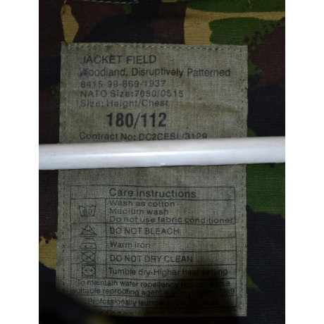 Originální polní bunda britské armády DPM S2000
