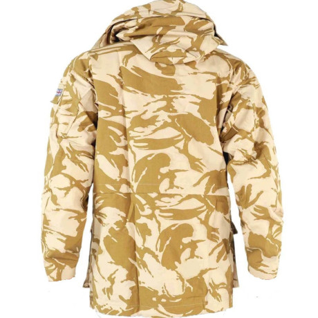 Britská bojová parka windproof v potisku DPM desert, nová
