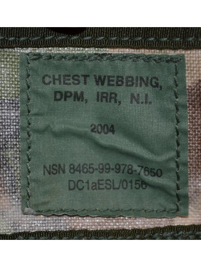 Originál britský bandalír na zásobníky a munici CHEST-RIG v potisku DPM, nový