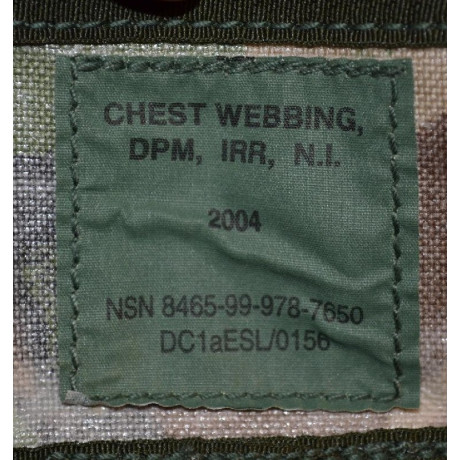 Originál britský bandalír na zásobníky a munici CHEST-RIG v potisku DPM, nový