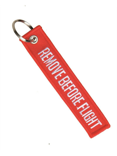 Přívěsek na klíče REMOVE BEFORE FLIGHT