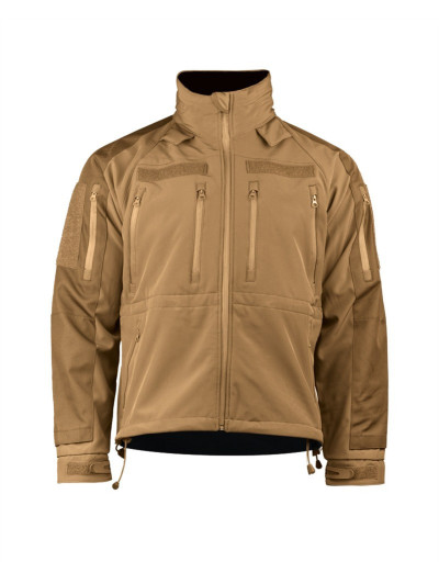 SOFTSHELL bunda MIL-TEC® PLUS, barva coyote