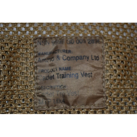 Britská taktická výcviková vesta pro kadety v potisku MTP