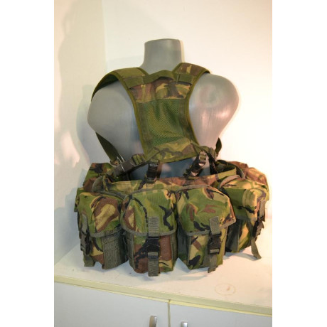 Britská taktická bojová souprava pro výsadkáře - Airborne webbing v potisku DPM