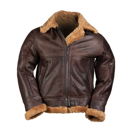 US kožená letecká bunda B-46 z jehněčí kůže