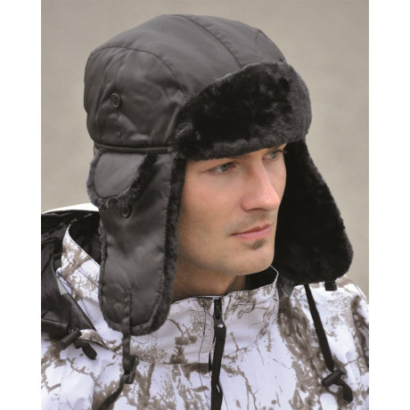 US ušanka MA1 (králík) oliv S-XXL