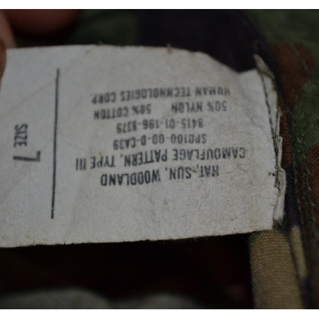 US ARMY KLOBOUK, potisk woodland, originál, použitý
