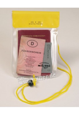 Náprsní kapsa vodotěsná 200x130mm žlutá