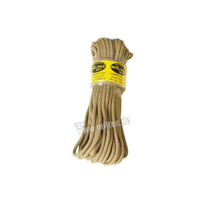 Commando nylonové lanko 15m délka (5mm) coyote Commando nylonové lanko 15m délka (5mm) coyote
