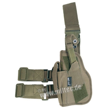 Pouzdro na pistoli stehení pravé oliv