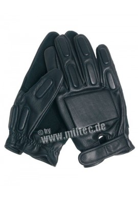SEC rukavice taktické kožené černé 8-11
