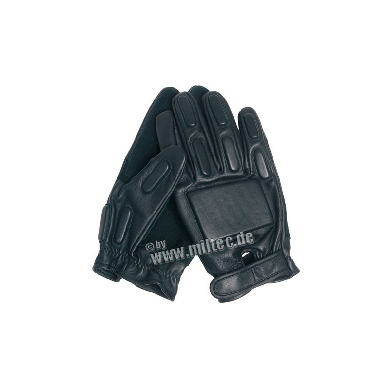 SEC rukavice taktické kožené černé 8-11