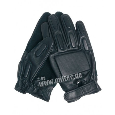 SEC rukavice taktické kožené černé 8-11