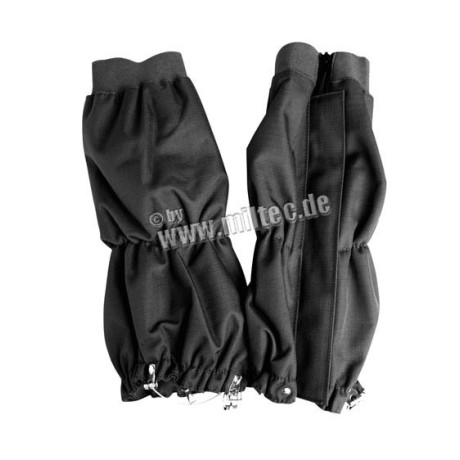 Návleky na boty s kovovými úchyty černé