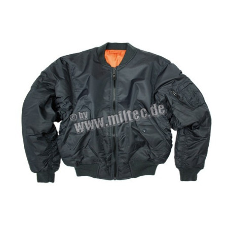 US MA1 letecká bunda NYLON černá S-5XL