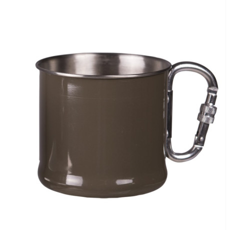 Kovový hrneček s praktickým úchopem