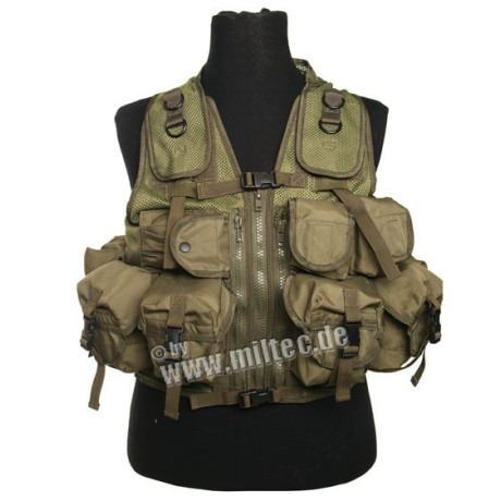 Taktická vesta 9 kapes oliv
