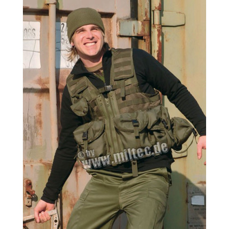 Taktická vesta MODULAR 8 kapes oliv