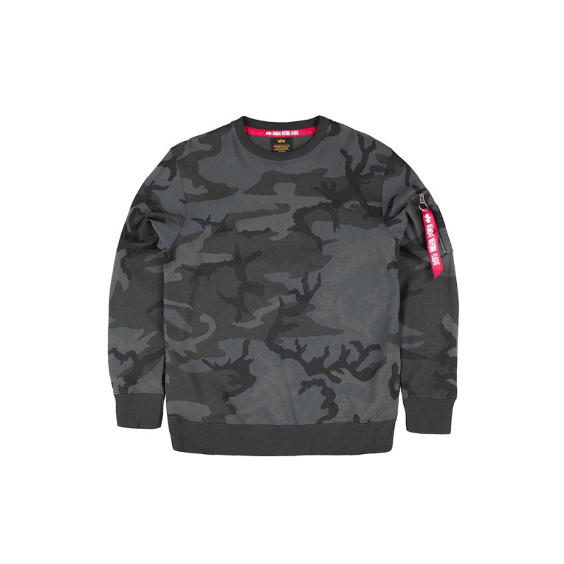 Mikina Blood Chit Print Sweater, Alpha Industries Mikina Blood Chit Print Sweater, Alpha Industries
