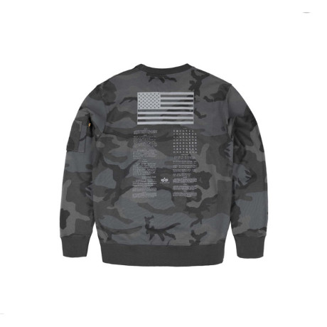 Mikina Blood Chit Print Sweater, Alpha Industries