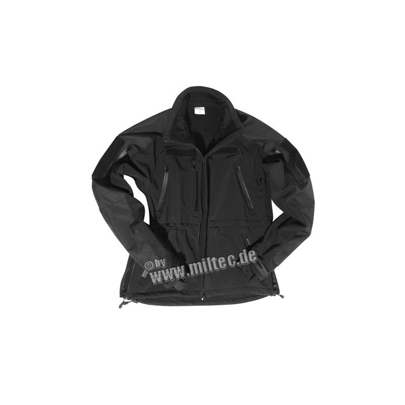 SOFTSHELL bunda MIL-TEC PLUS SCHW. S-3XL