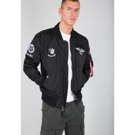Bunda MA-1 TT Patch SF_black_ Alpha Industries