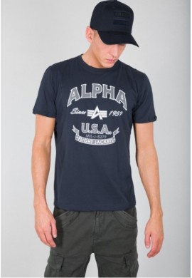 Tričko Alpha FJ T new navy Alpha Industries