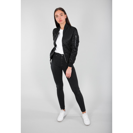 Bunda MA-1 VF LW Wmn Alpha Industries black chrone