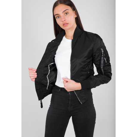 Bunda MA-1 VF LW Wmn Alpha Industries black chrone
