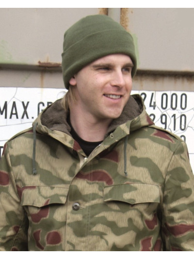 Pletenka jemně pletená ACRYL OLIV