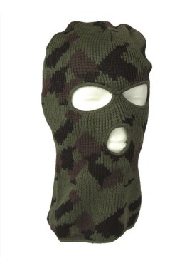 Kukla BALACLAVA POLYACRYL 3-díry MASKOVANÁ