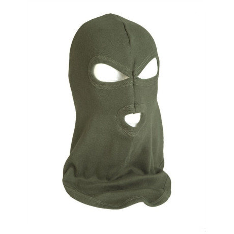 Kukla BALACLAVA 3-díry BAVLNĚNÁ olive