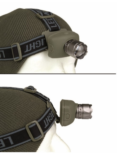 Čelová baterka se zoomem