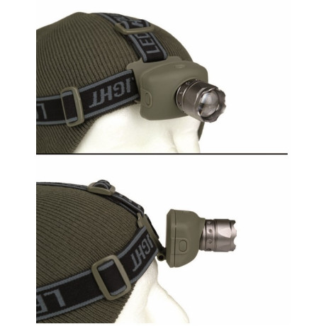 Čelová baterka se zoomem