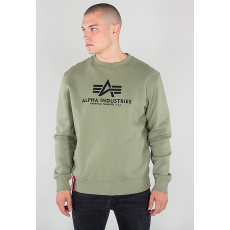 Mikina BASIC SWEATER Alpha Industries OLIVE