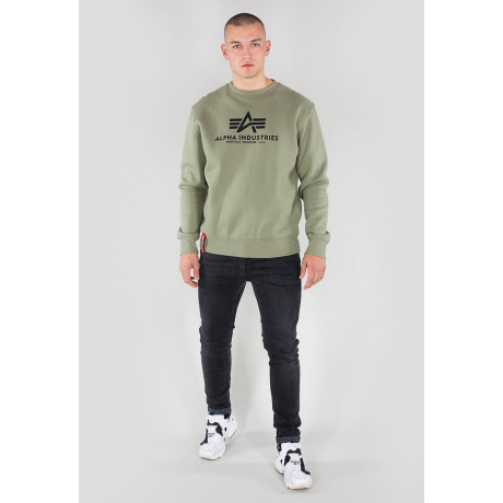 Mikina BASIC SWEATER Alpha Industries OLIVE