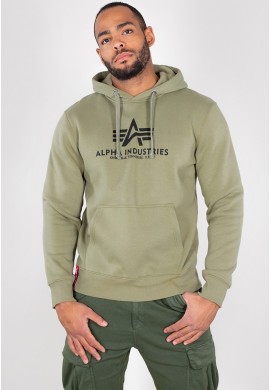 Mikina BASIC HOODY Alpha Industries, OLIVE