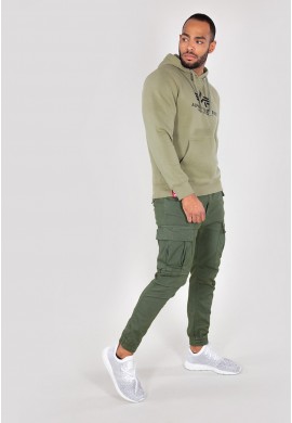 Mikina BASIC HOODY Alpha Industries, OLIVE