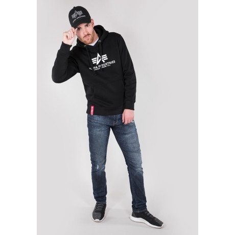 Mikina BASIC HOODY Alpha Industries, OLIVE